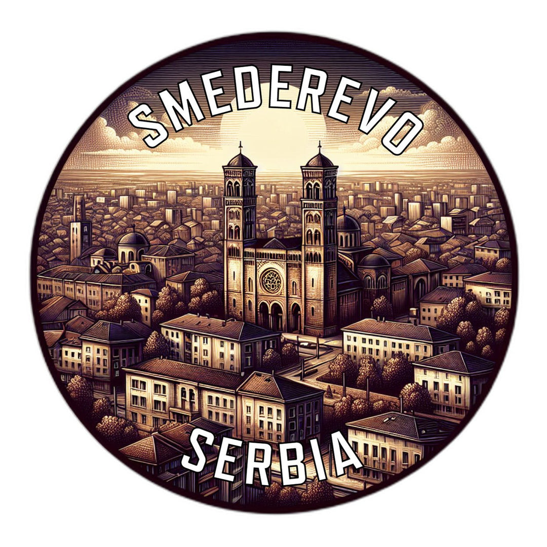 Smederevo Serbia Souvenir Die Cut Flat Magnet Image 1