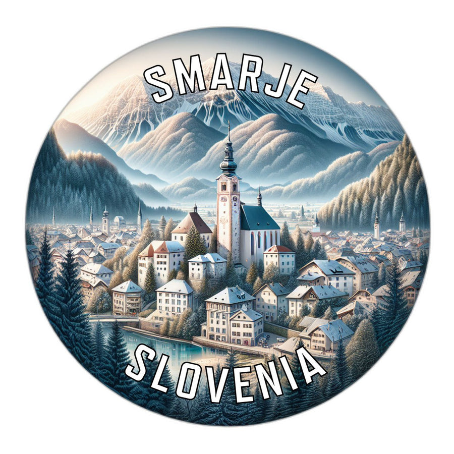 Smarje Slovenia Souvenir Die Cut Flat Magnet Image 1