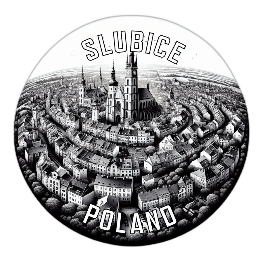 Slubice Poland Souvenir Die Cut Flat Magnet Image 1