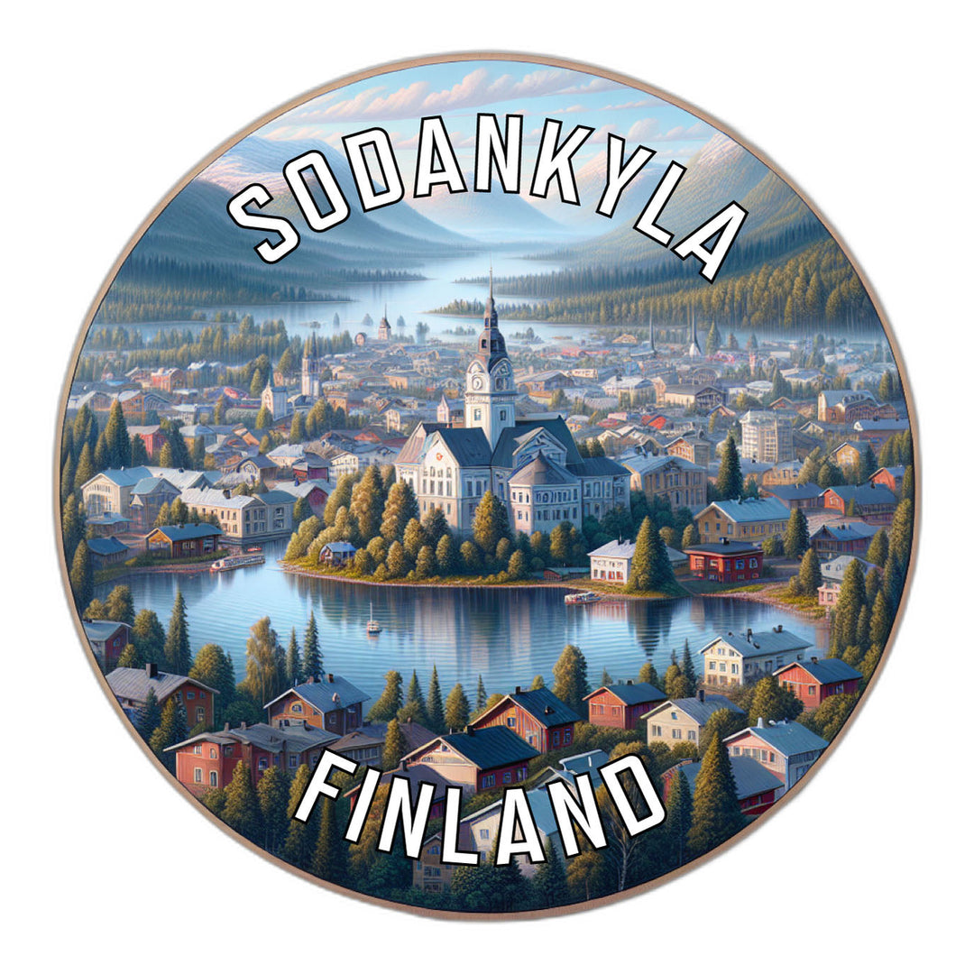 Sodankyla Finland Souvenir Die Cut Flat Magnet Image 1