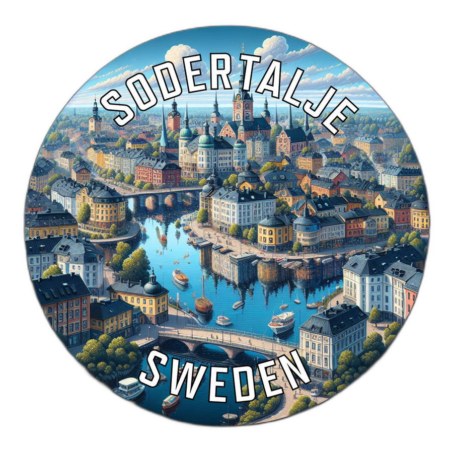 Sodertalje Sweden Souvenir Die Cut Flat Magnet Image 1