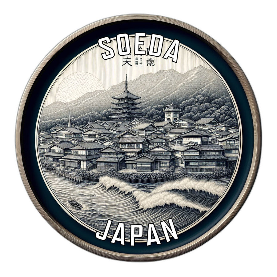 Soeda Japan Souvenir Die Cut Flat Magnet Image 1