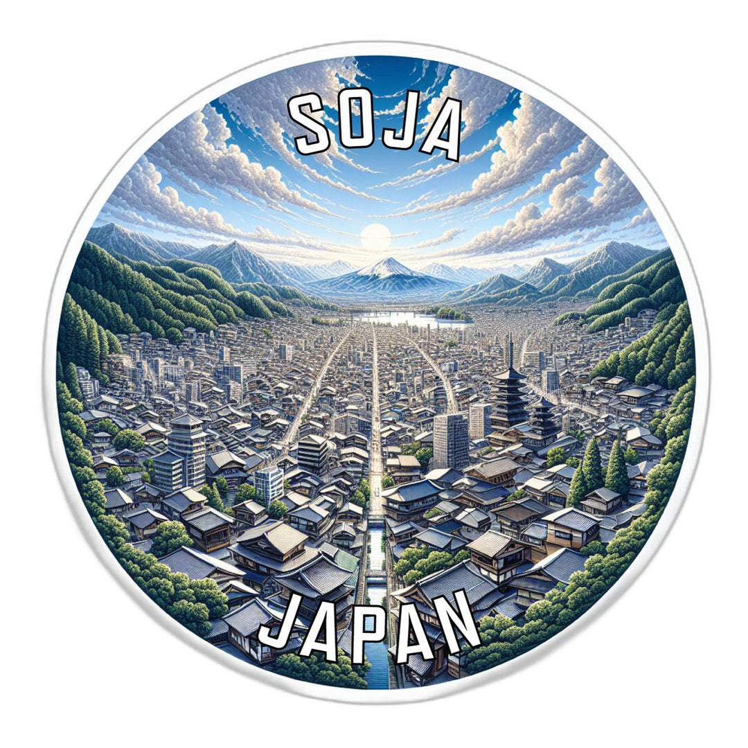 Soja Japan Souvenir Die Cut Flat Magnet Image 1