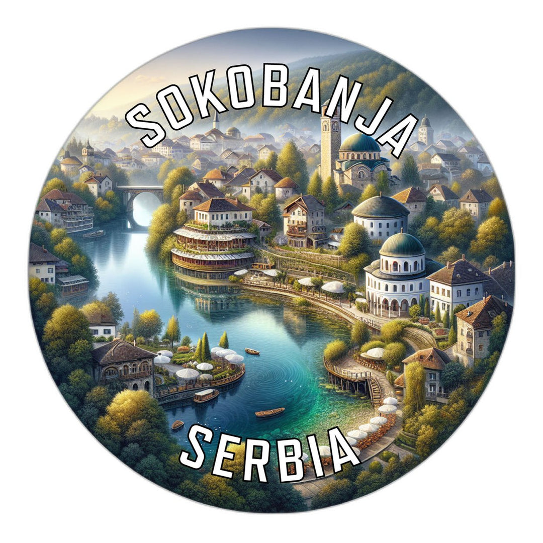 Sokobanja Serbia Souvenir Die Cut Flat Magnet Image 1