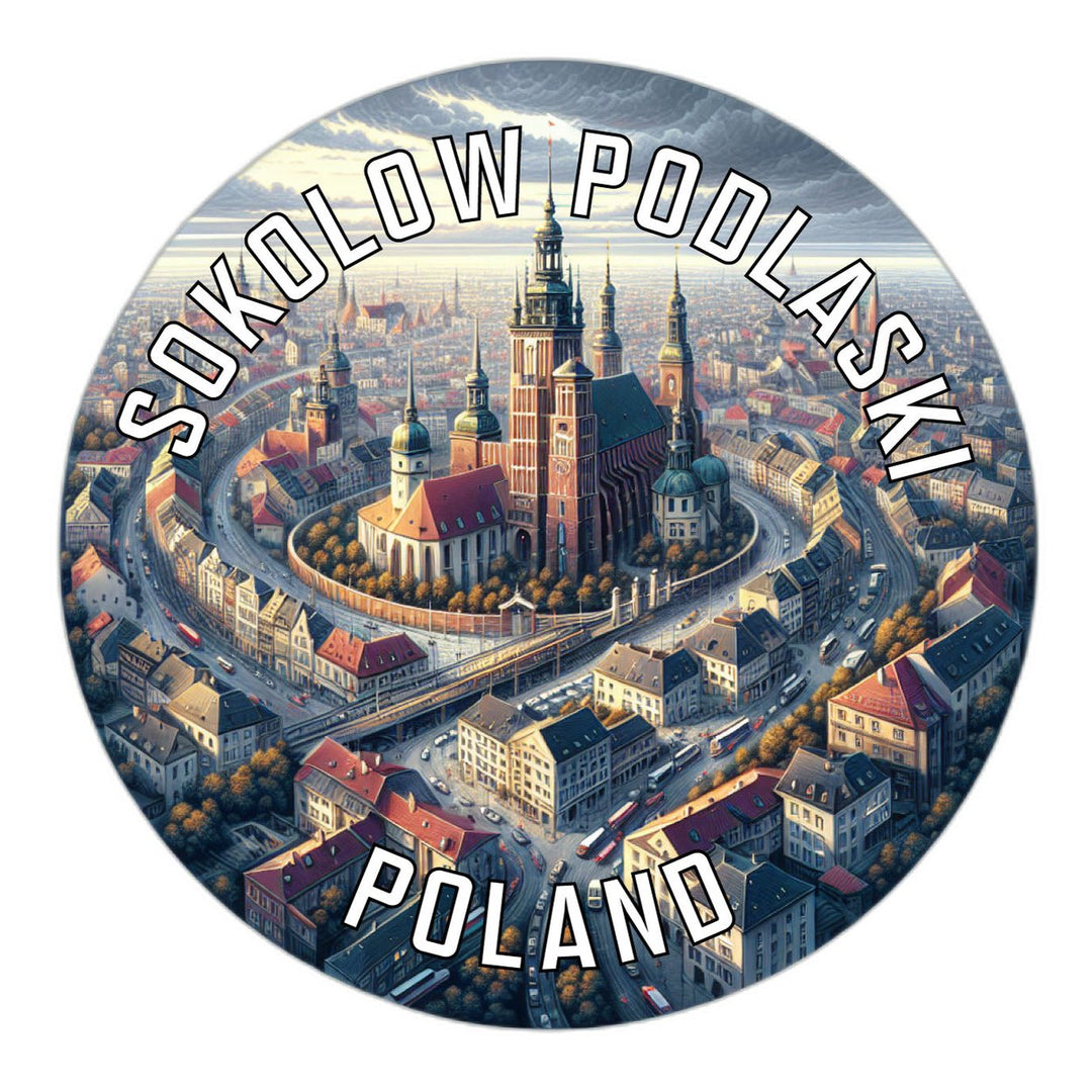 Sokolow Podlaski Poland Souvenir Die Cut Flat Magnet Image 1