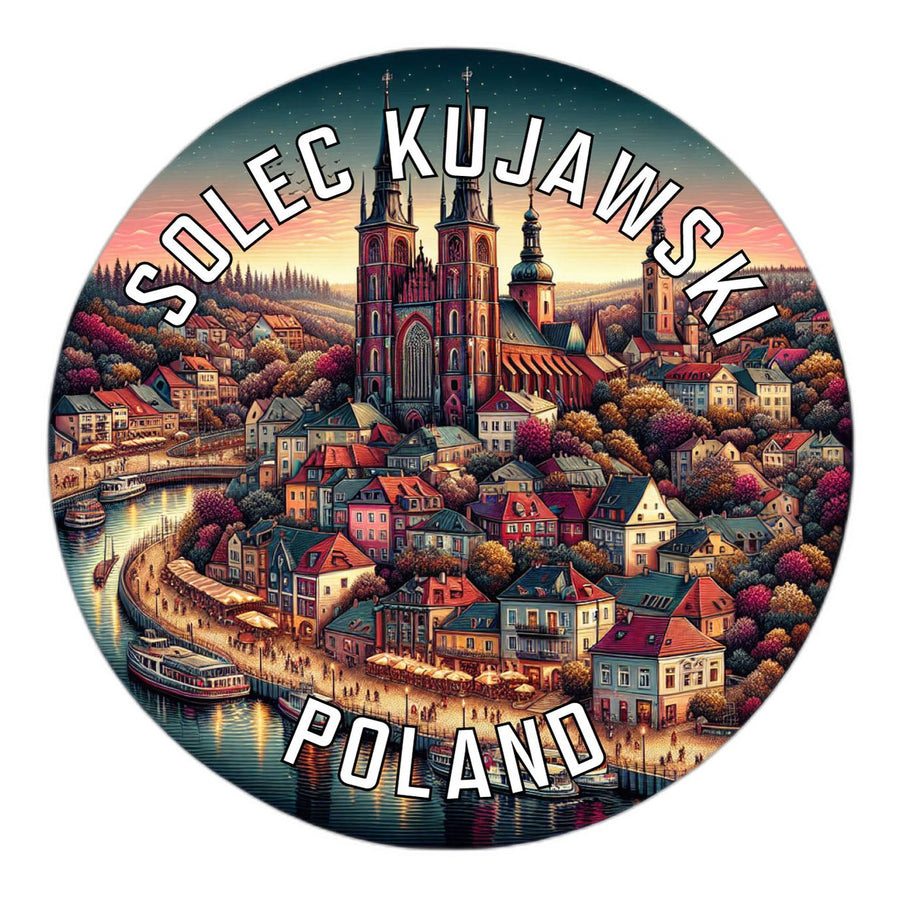 Solec Kujawski Poland Souvenir Die Cut Flat Magnet Image 1