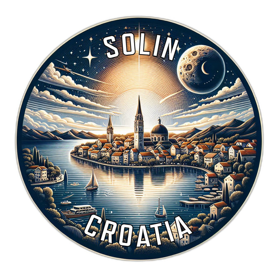 Solin Croatia Souvenir Die Cut Flat Magnet Image 1