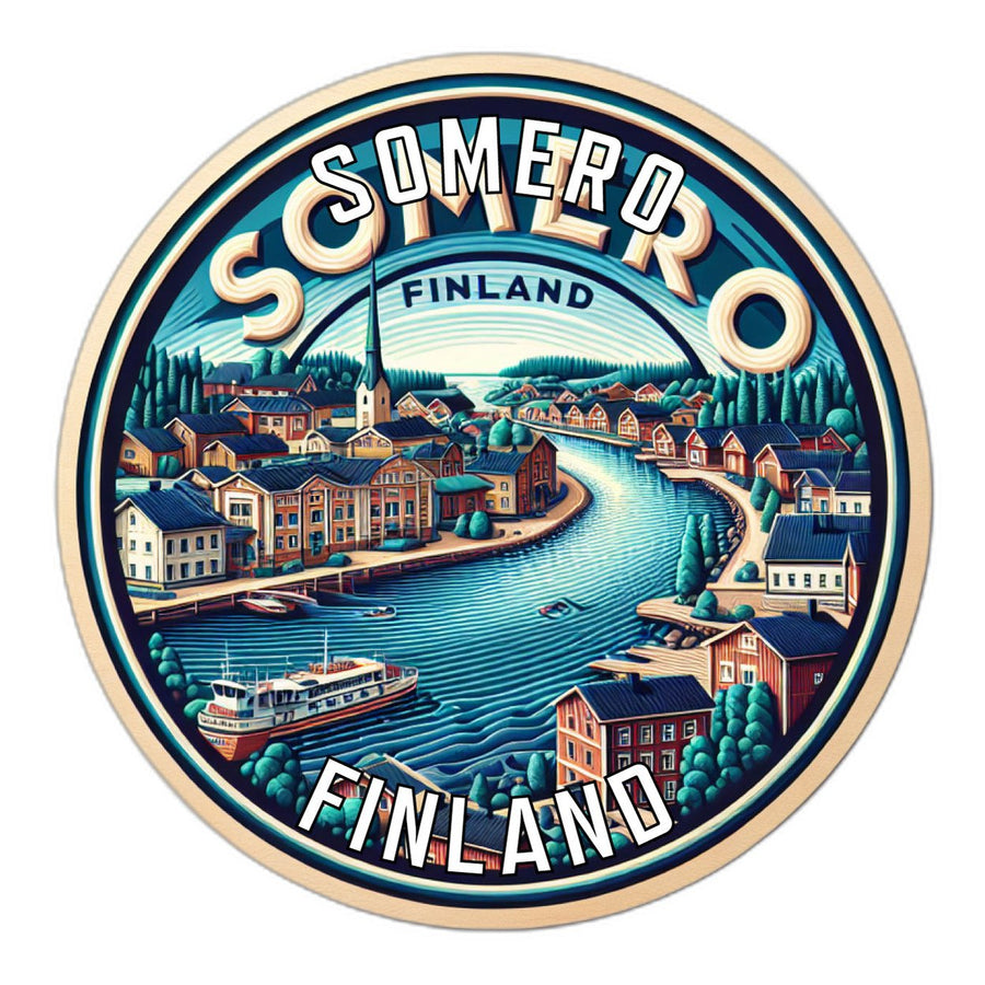 Somero Finland Souvenir Die Cut Flat Magnet Image 1