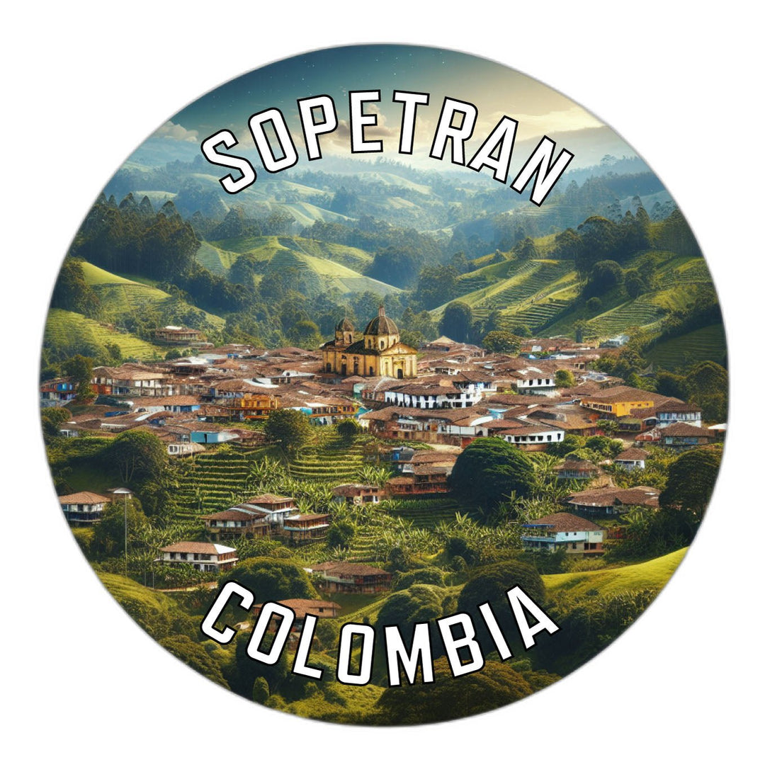 Sopetran Colombia Souvenir Die Cut Flat Magnet Image 1