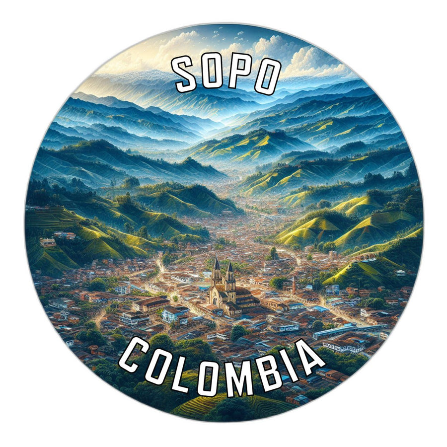 Sopo Colombia Souvenir Die Cut Flat Magnet Image 1