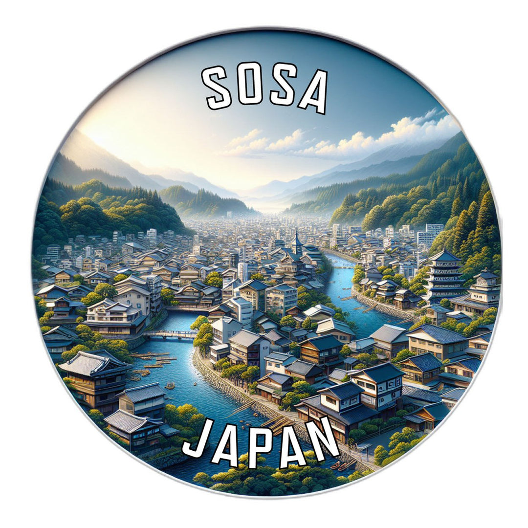 Sosa Japan Souvenir Die Cut Flat Magnet Image 1