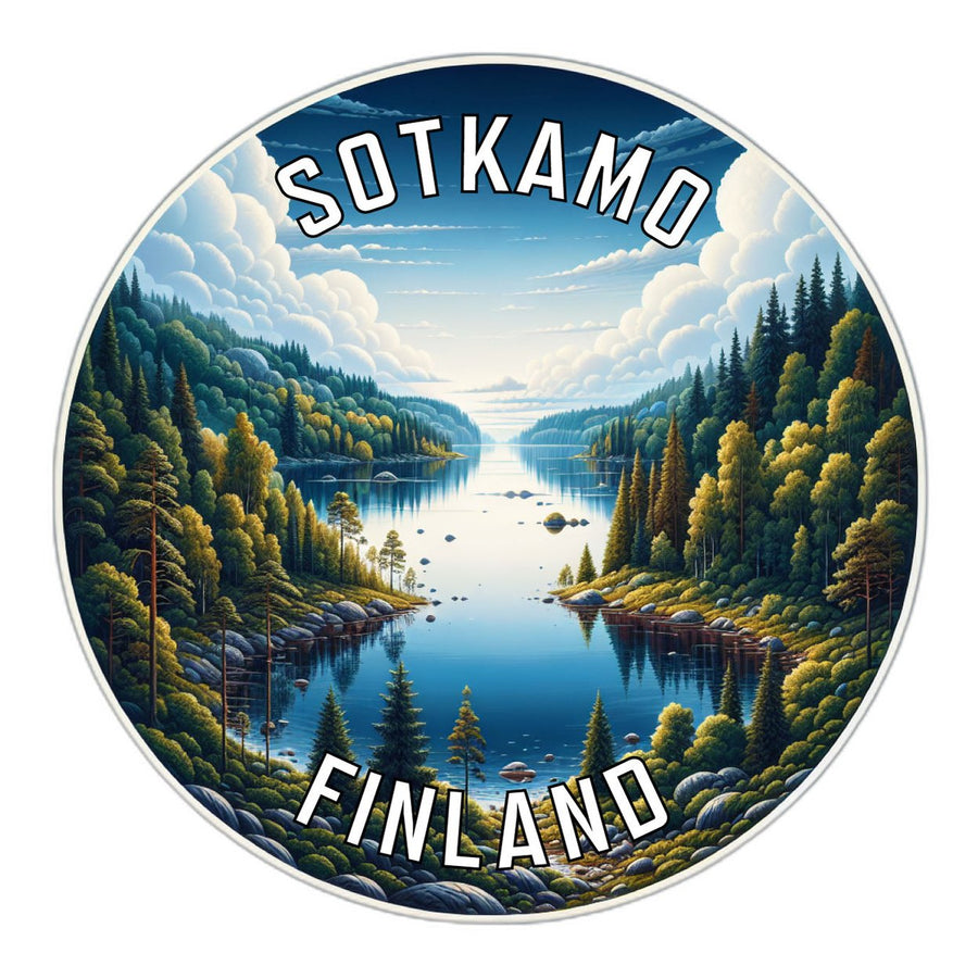 Sotkamo Finland Souvenir Die Cut Flat Magnet Image 1