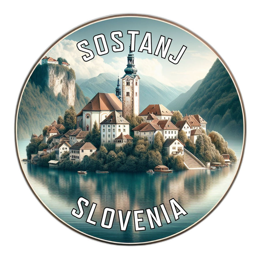 Sostanj Slovenia Souvenir Die Cut Flat Magnet Image 1