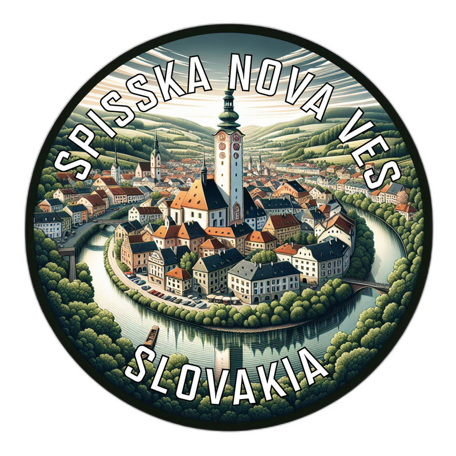 Spisska Nova Ves Slovakia Souvenir Die Cut Flat Magnet Image 1