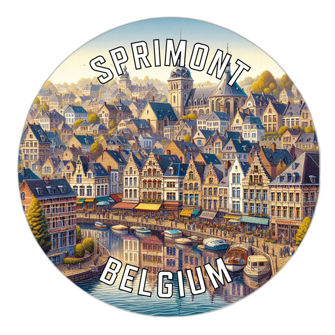 Sprimont Belgium Souvenir Die Cut Flat Magnet Image 1