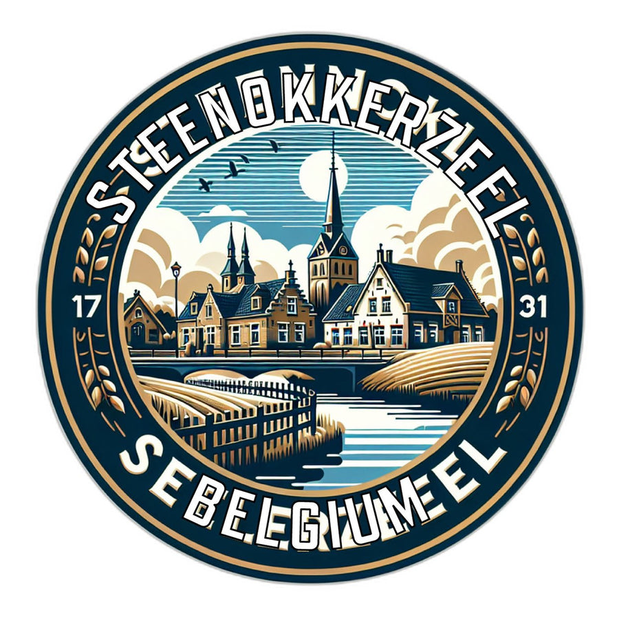 Steenokkerzeel Belgium Souvenir Die Cut Flat Magnet Image 1