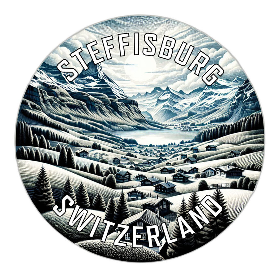 Steffisburg Switzerland Souvenir Die Cut Flat Magnet Image 1