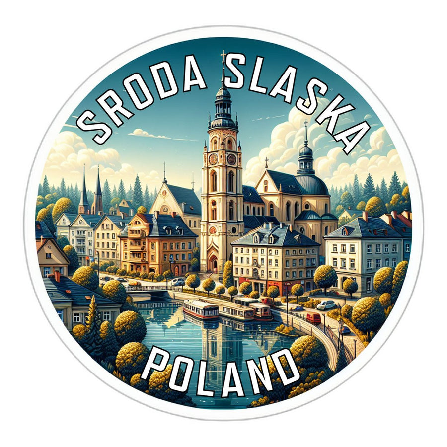 Sroda Slaska Poland Souvenir Die Cut Flat Magnet Image 1