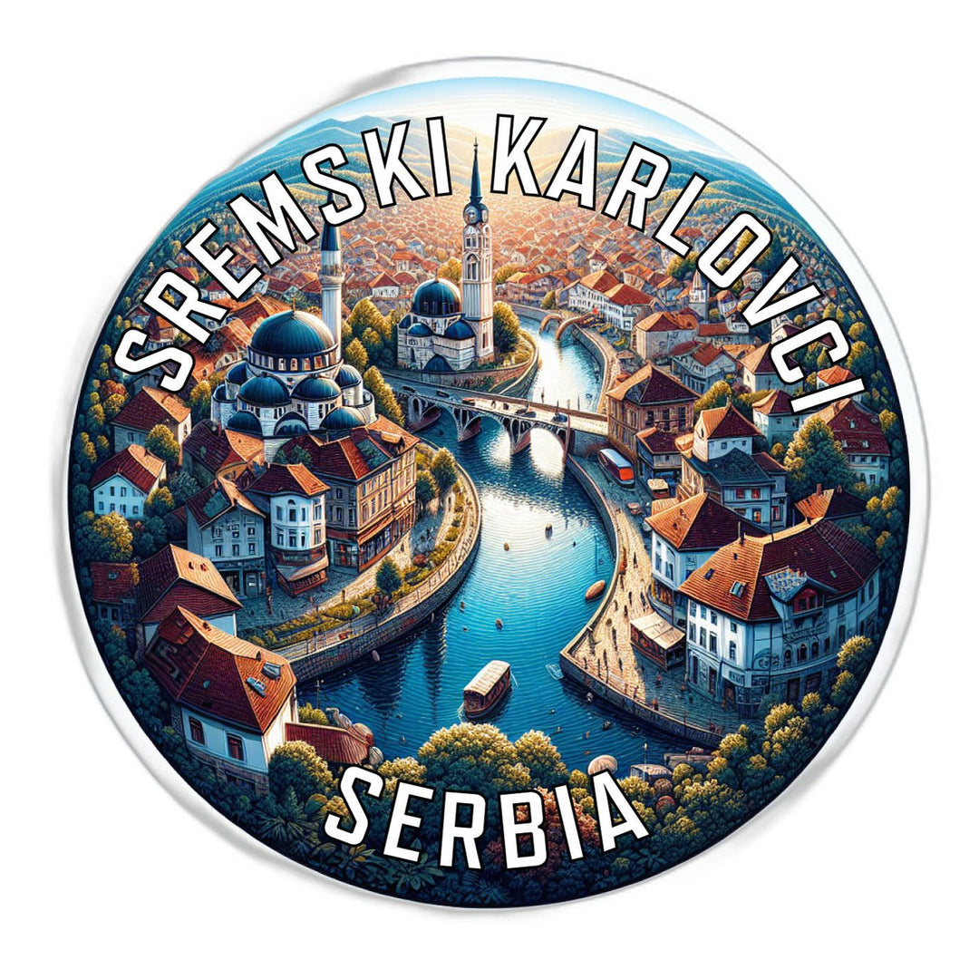 Sremski Karlovci Serbia Souvenir Die Cut Flat Magnet Image 1