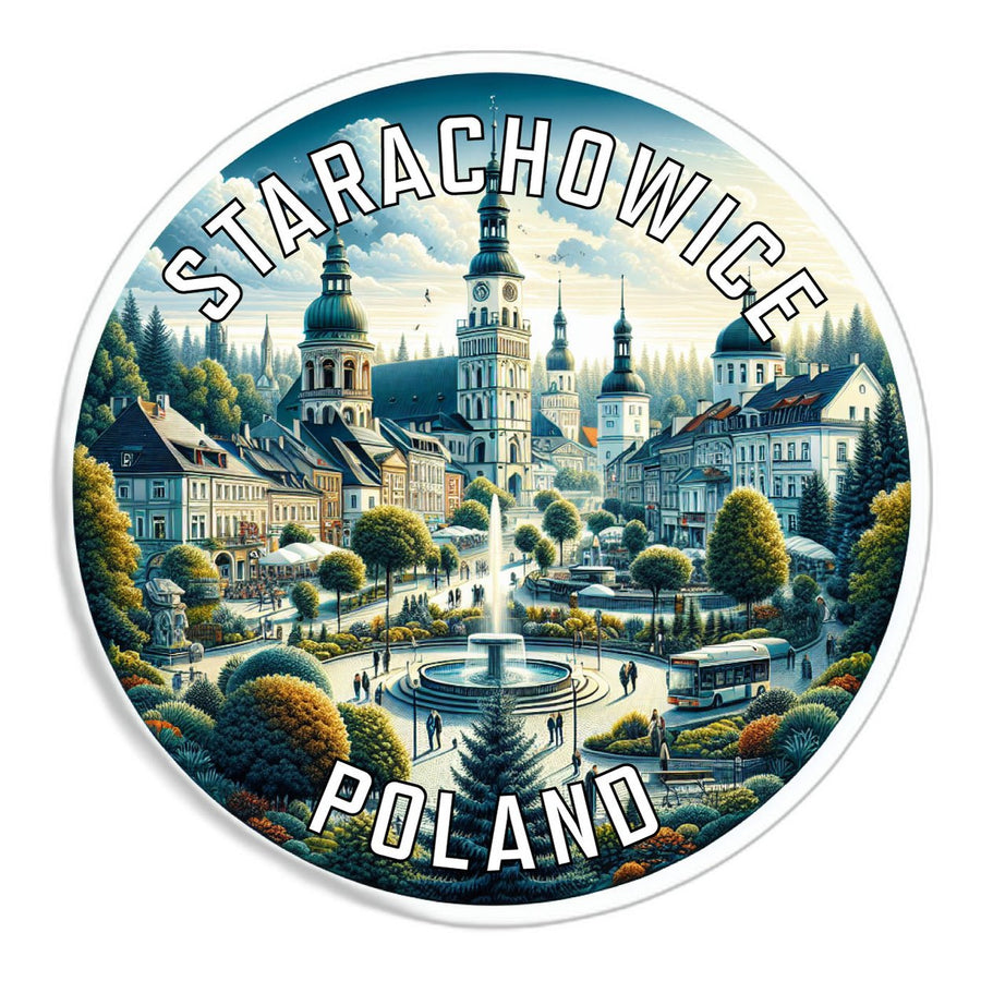 Starachowice Poland Souvenir Die Cut Flat Magnet Image 1