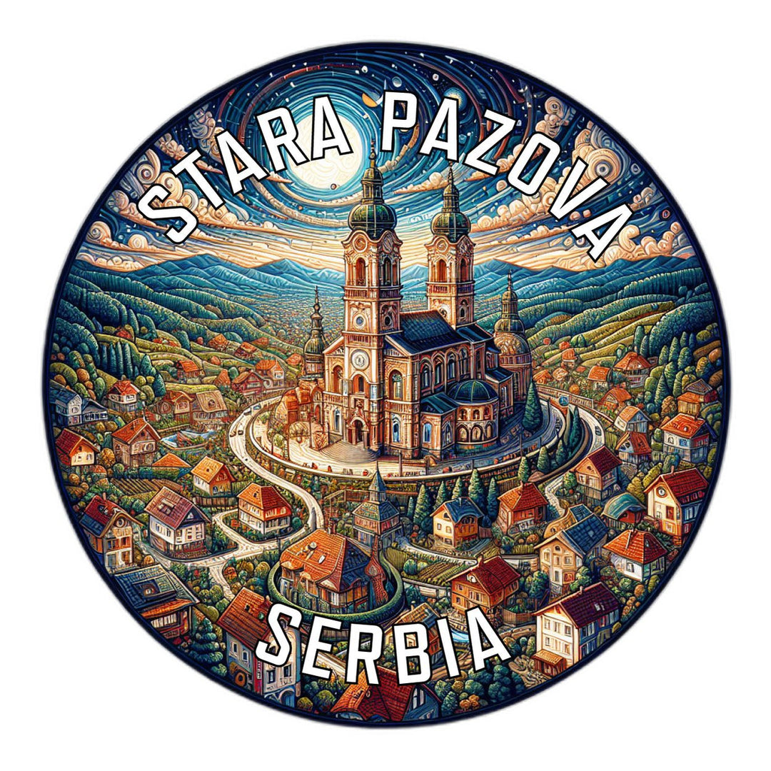 Stara Pazova Serbia Souvenir Die Cut Flat Magnet Image 1