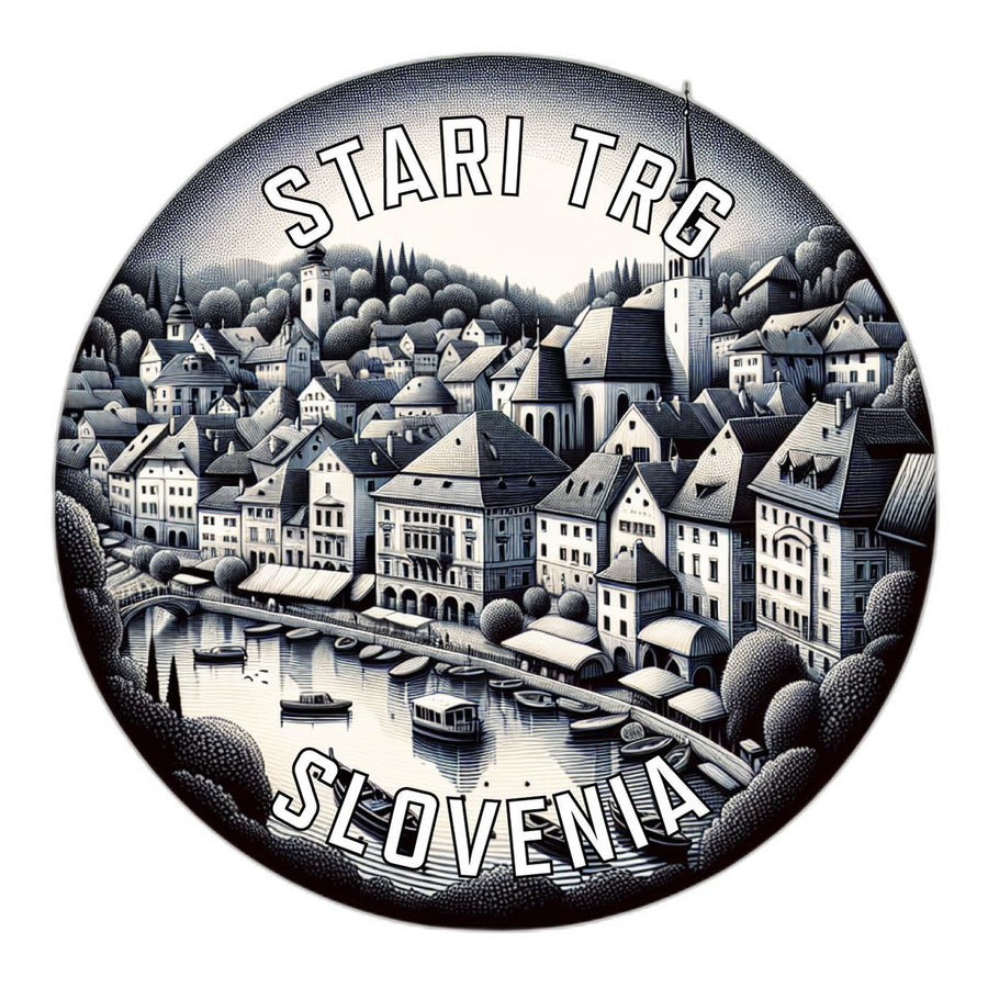 Stari Trg Slovenia Souvenir Die Cut Flat Magnet Image 1