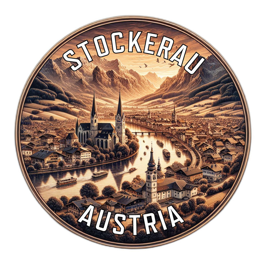 Stockerau Austria Souvenir Die Cut Flat Magnet Image 1