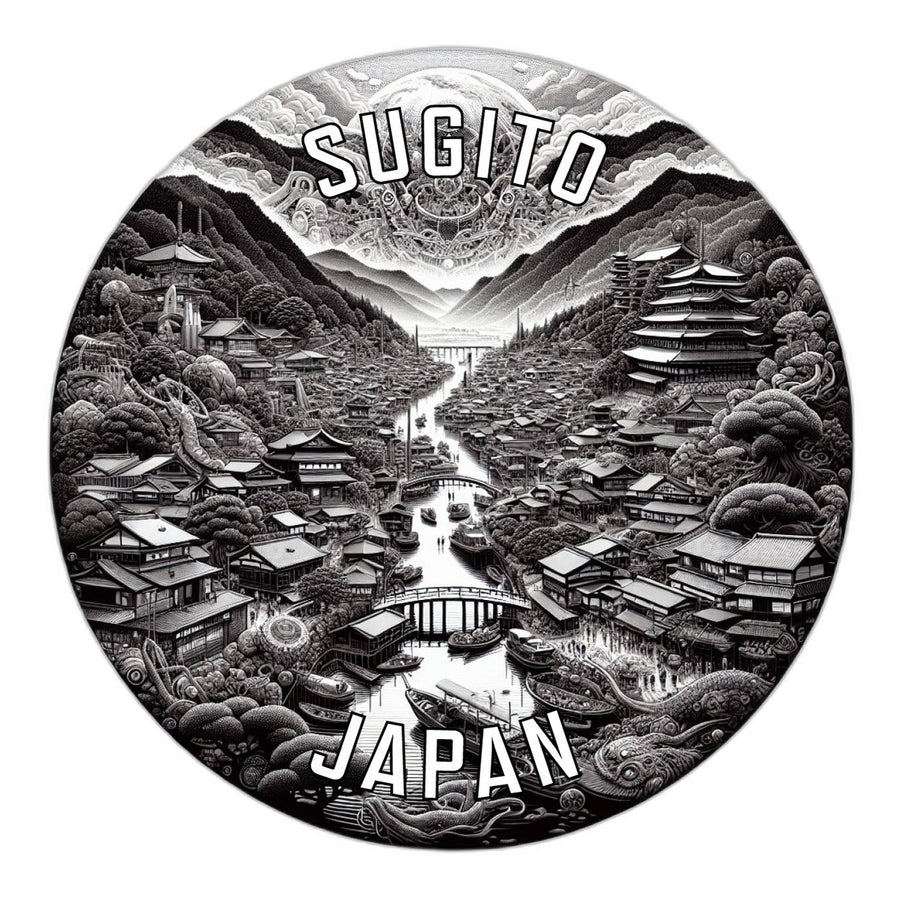 Sugito Japan Souvenir Die Cut Flat Magnet Image 1