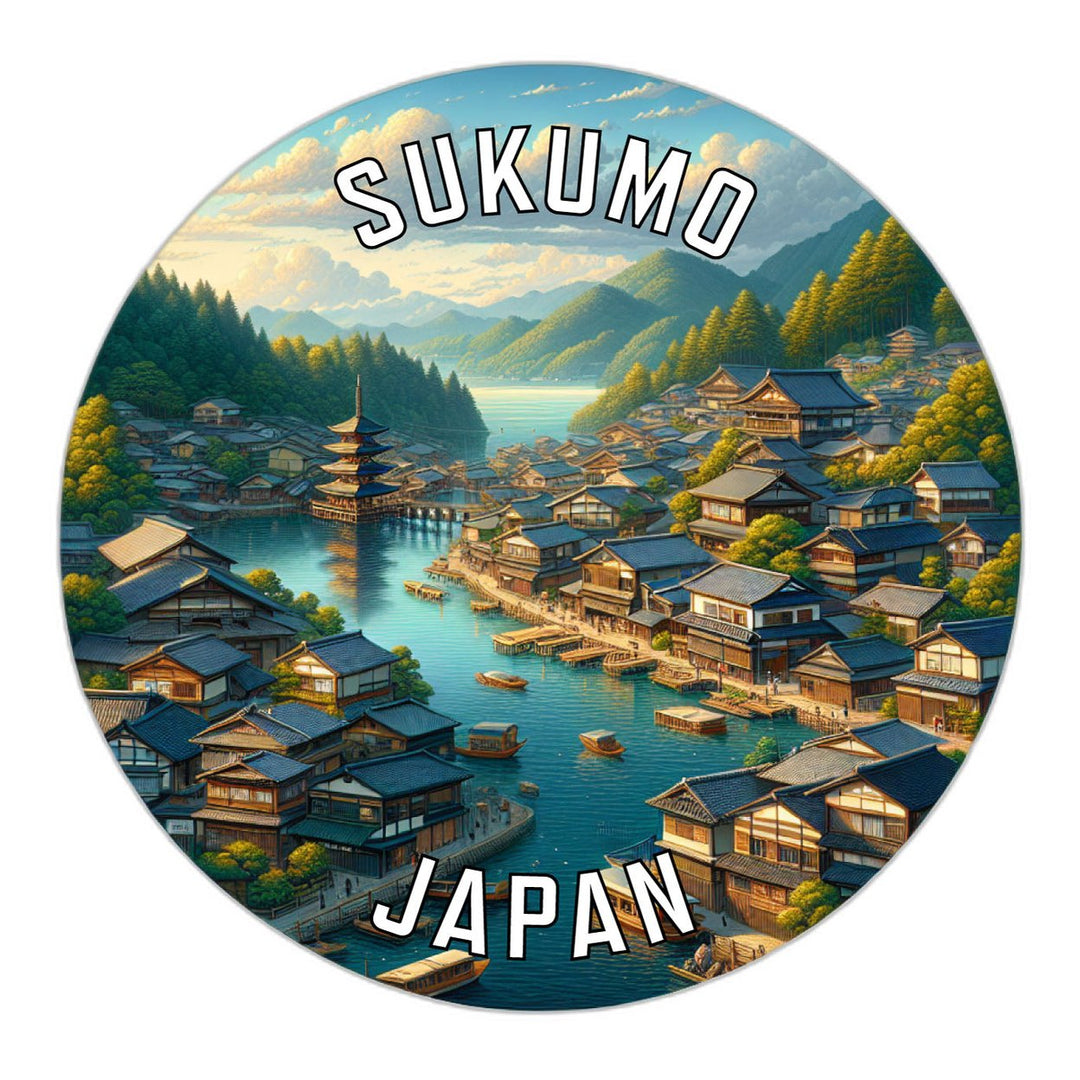 Sukumo Japan Souvenir Die Cut Flat Magnet Image 1