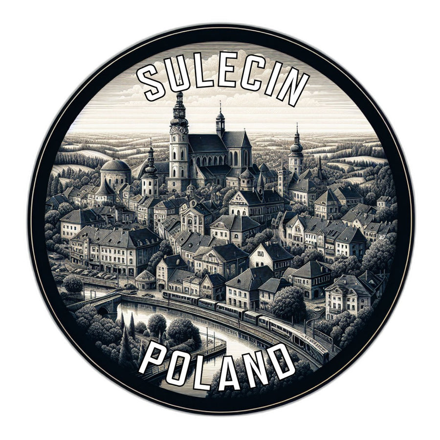 Sulecin Poland Souvenir Die Cut Flat Magnet Image 1