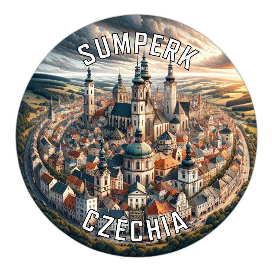 Sumperk Czechia Souvenir Die Cut Flat Magnet Image 1