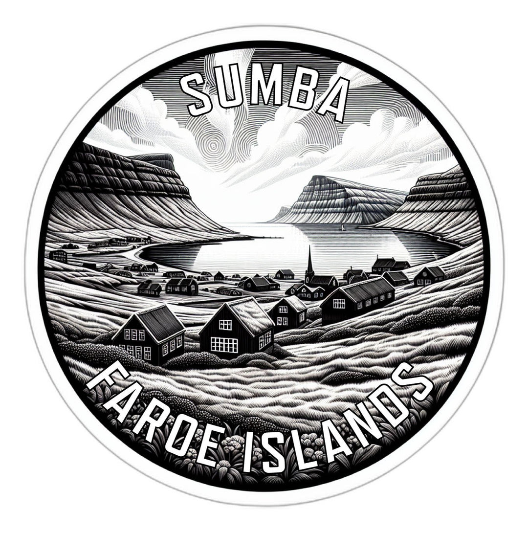 Sumba Faroe Islands Souvenir Die Cut Flat Magnet Image 1