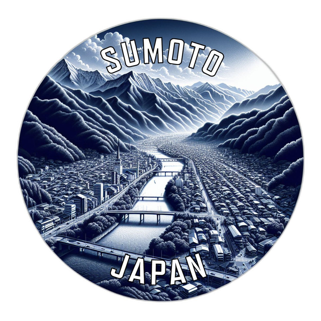 Sumoto Japan Souvenir Die Cut Flat Magnet Image 1