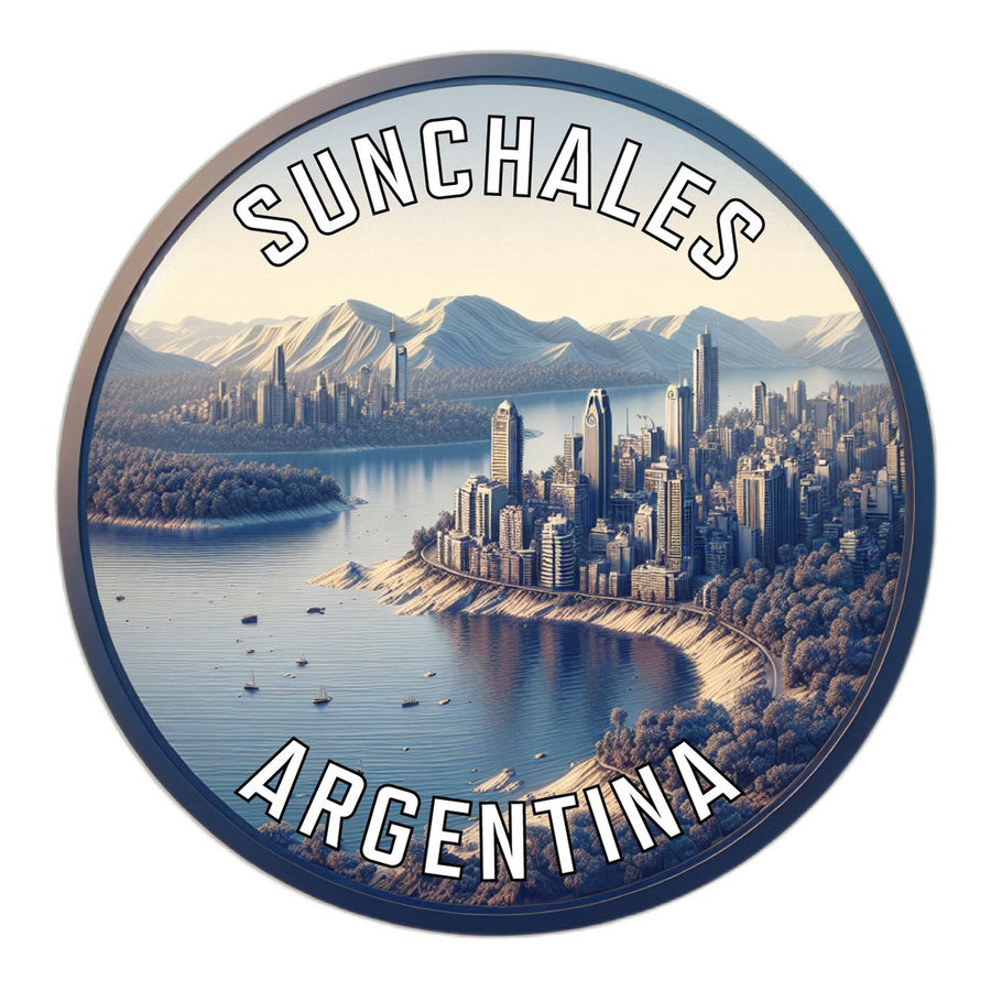 Sunchales Argentina Souvenir Die Cut Flat Magnet Image 1