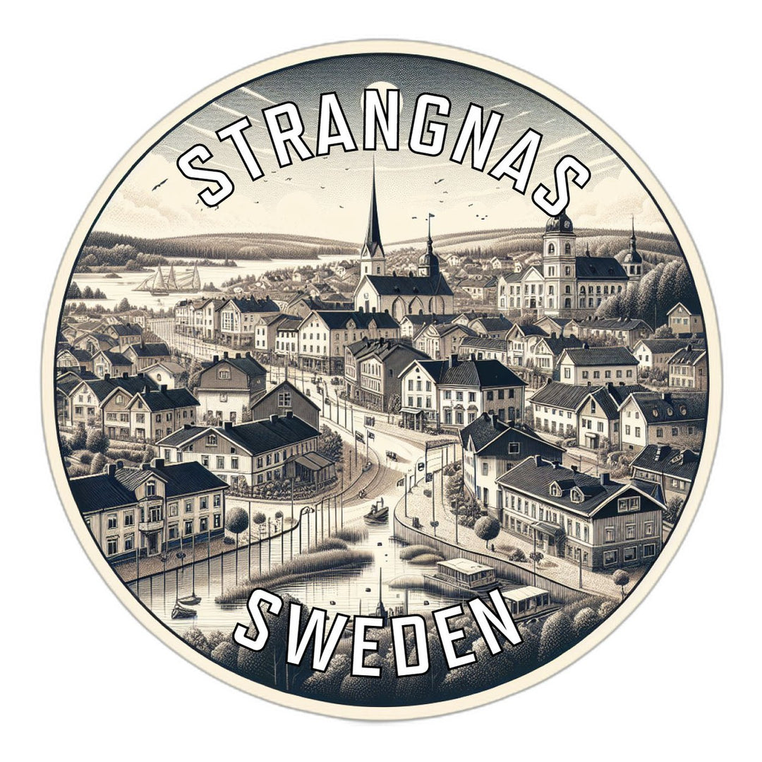 Strangnas Sweden Souvenir Die Cut Flat Magnet Image 1