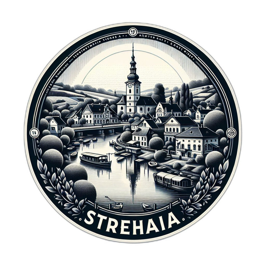 Strehaia Romania_updated Souvenir Die Cut Flat Magnet Image 1