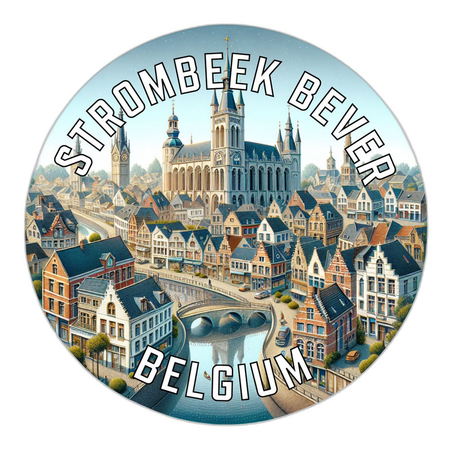 Strombeek Bever Belgium Souvenir Die Cut Flat Magnet Image 1