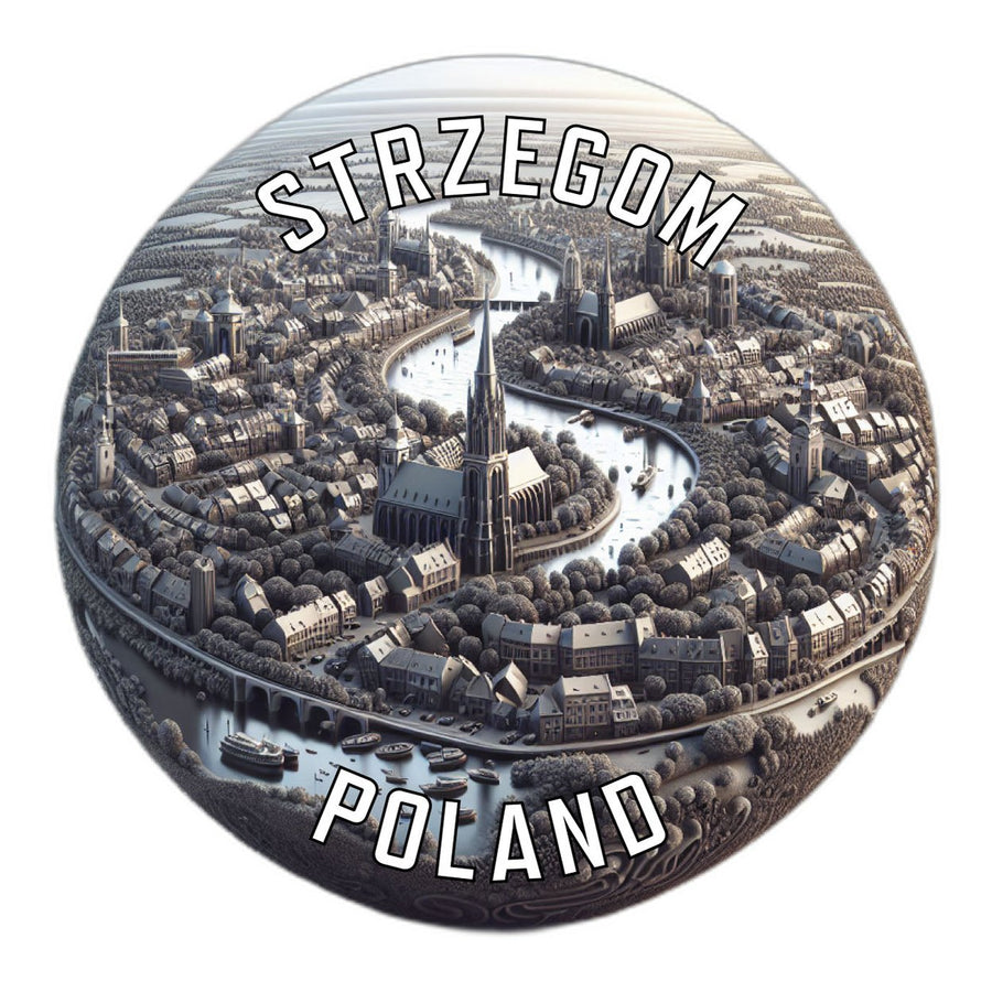 Strzegom Poland Souvenir Die Cut Flat Magnet Image 1