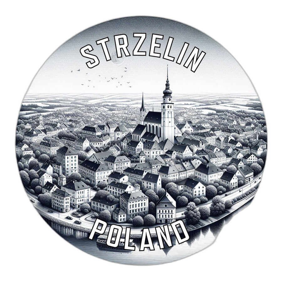 Strzelin Poland Souvenir Die Cut Flat Magnet Image 1