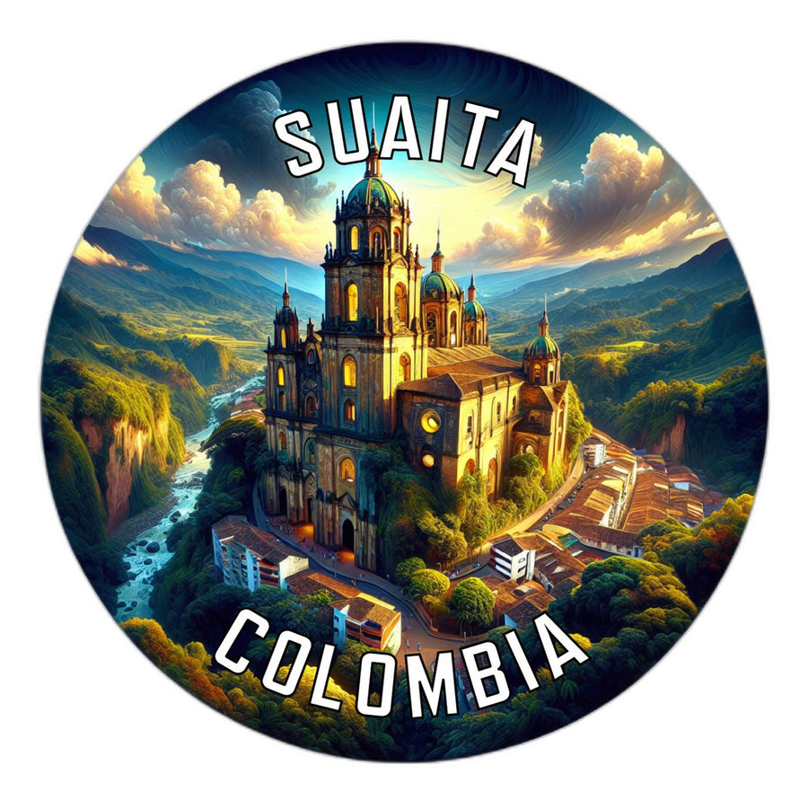 Suaita Colombia Souvenir Die Cut Flat Magnet Image 1