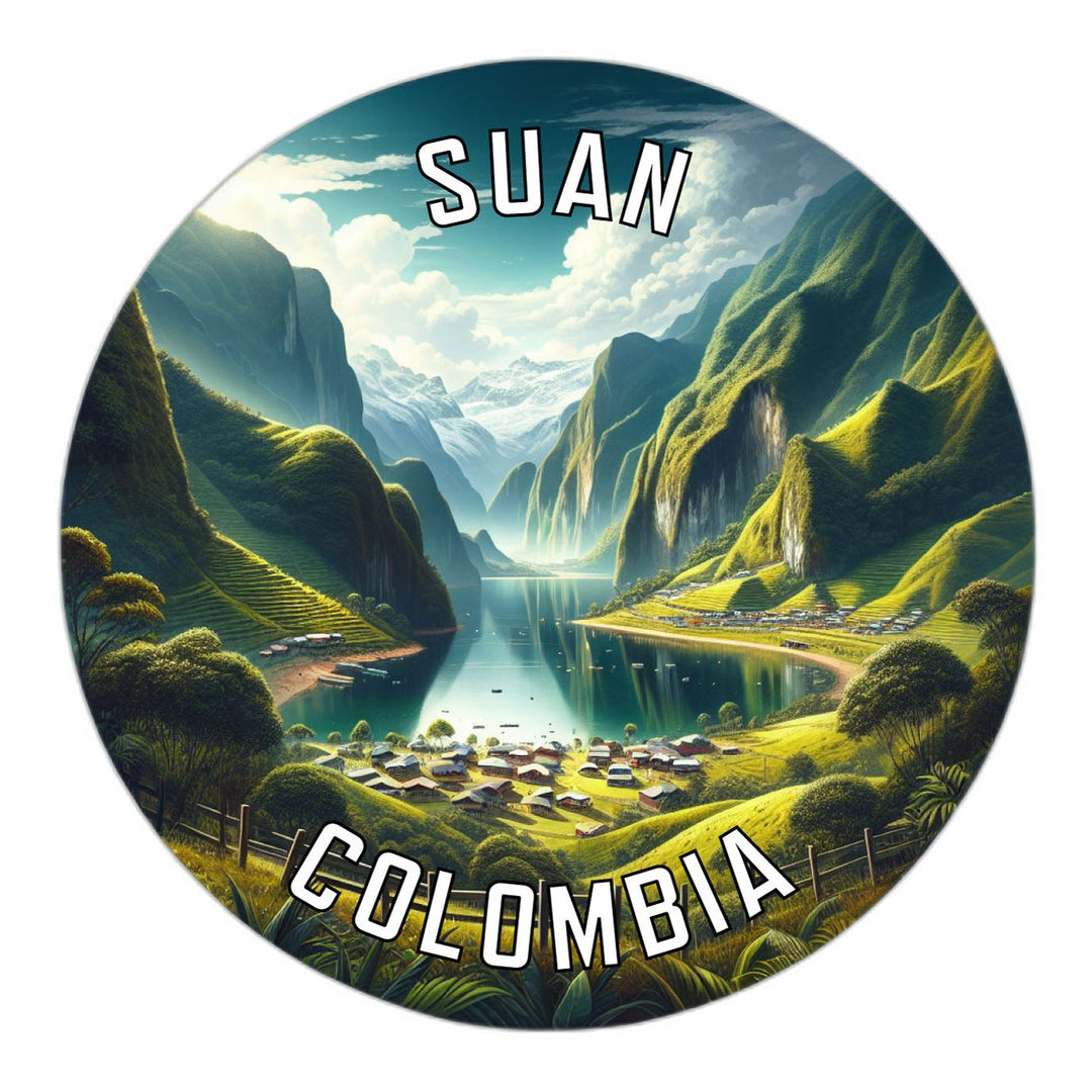 Suan Colombia Souvenir Die Cut Flat Magnet Image 1