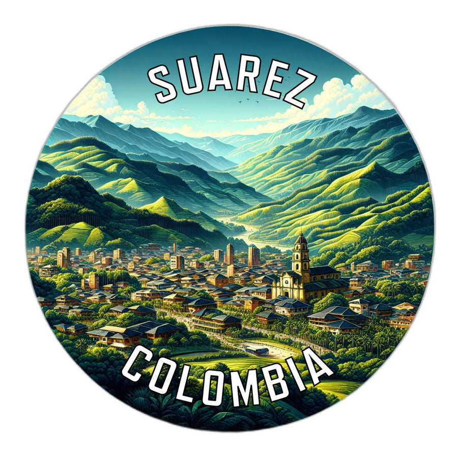 Suarez Colombia Souvenir Die Cut Flat Magnet Image 1