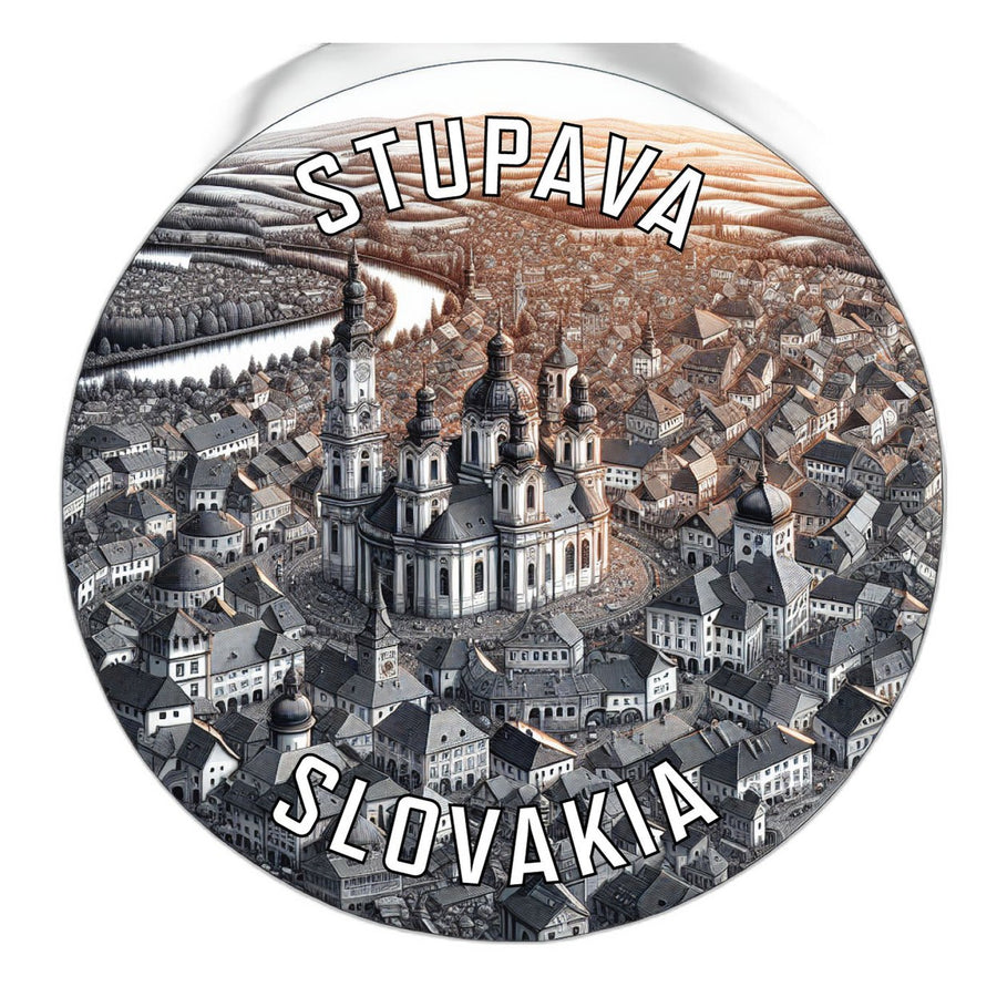 Stupava Slovakia Souvenir Die Cut Flat Magnet Image 1