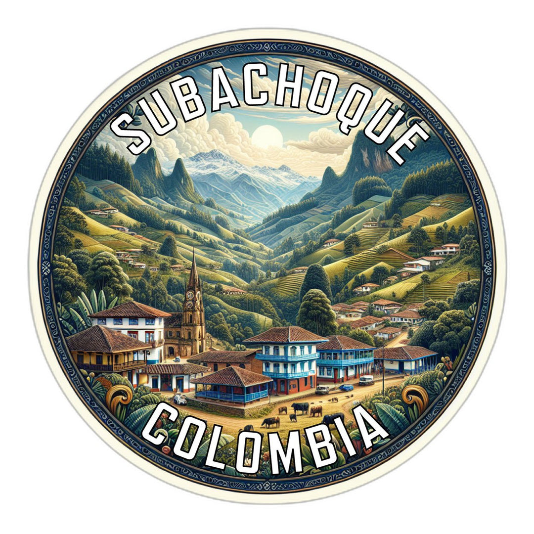 Subachoque Colombia Souvenir Die Cut Flat Magnet Image 1