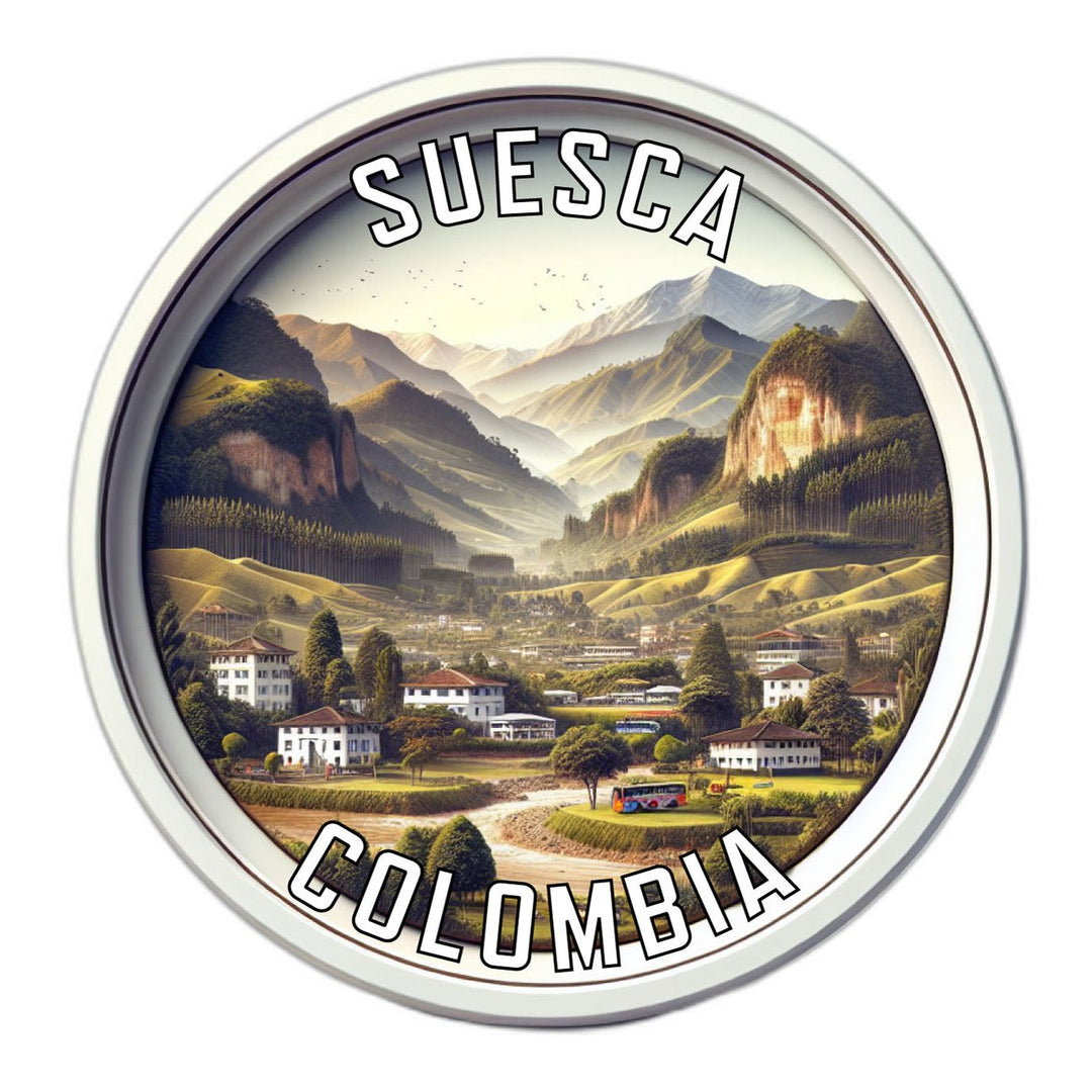 Suesca Colombia Souvenir Die Cut Flat Magnet Image 1