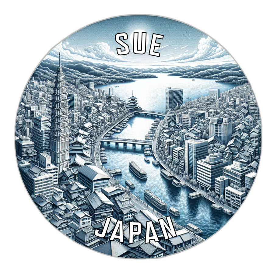 Sue Japan Souvenir Die Cut Flat Magnet Image 1