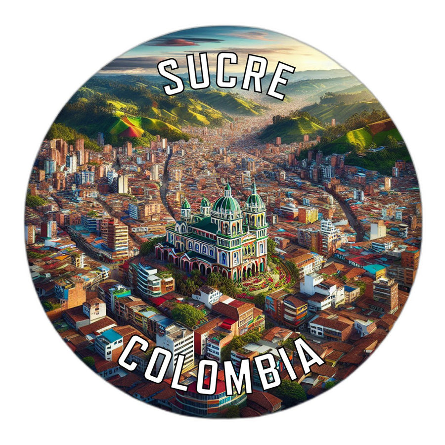 Sucre Colombia Souvenir Die Cut Flat Magnet Image 1