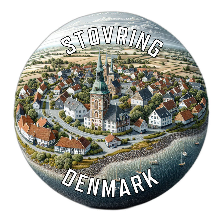 Stovring Denmark Souvenir Die Cut Flat Magnet Image 1