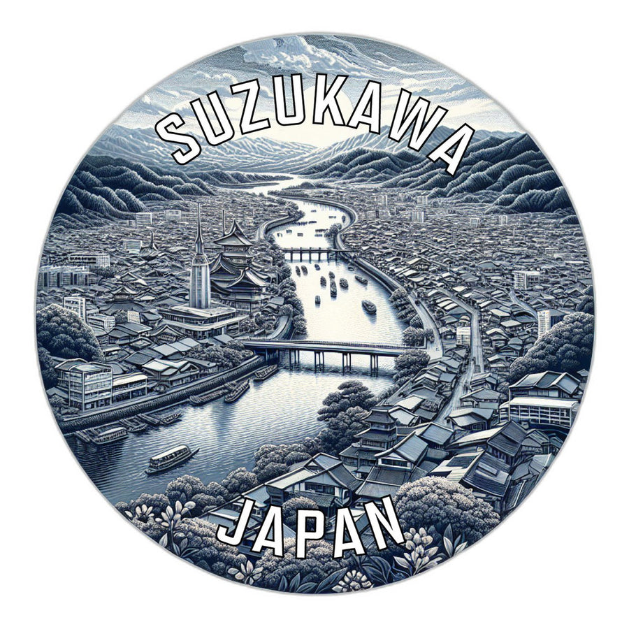 Suzukawa Japan Souvenir Die Cut Flat Magnet Image 1