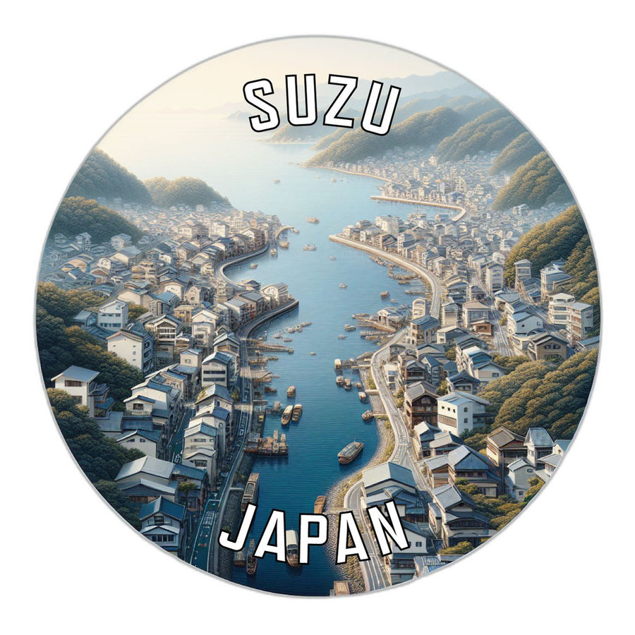 Suzu Japan Souvenir Die Cut Flat Magnet Image 1